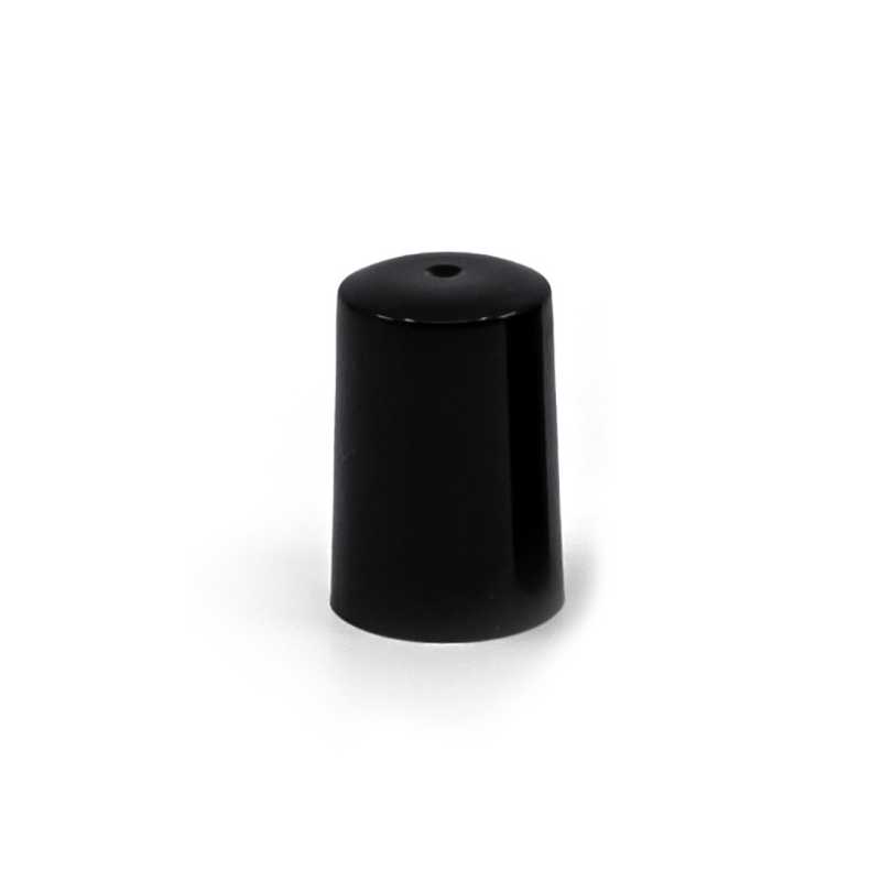 Schwarzer Kunststoffverschluss für 5 ml/10 ml Roll-on-Flasche