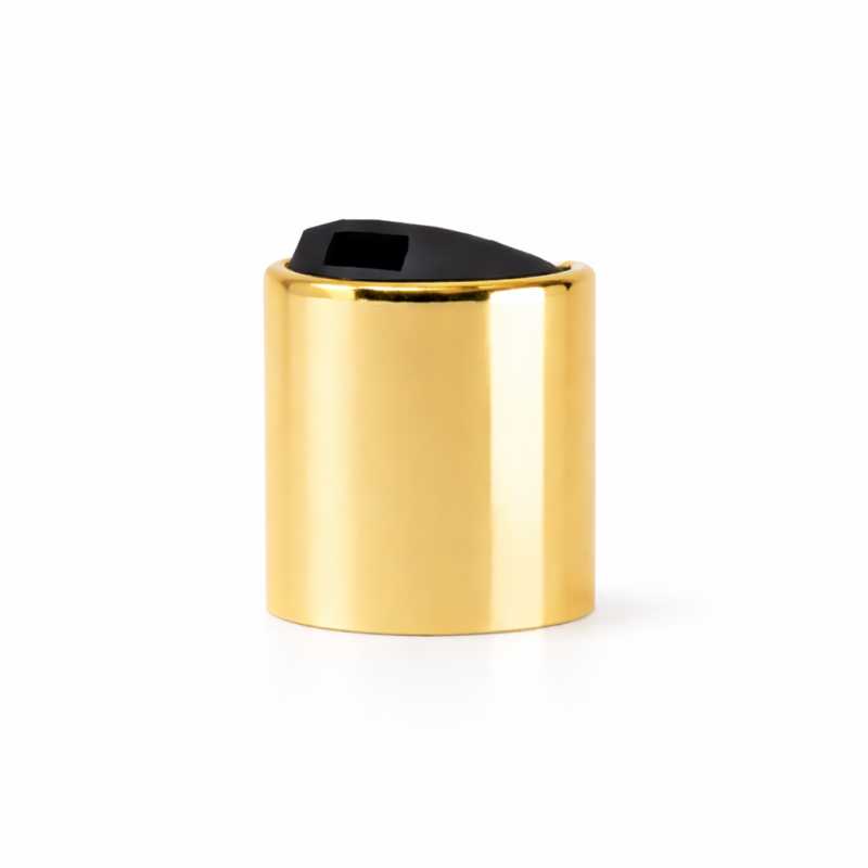 Disc-Top-Verschluss, 24/410, Aluminium + PP, golden, schwarzer Einsatz