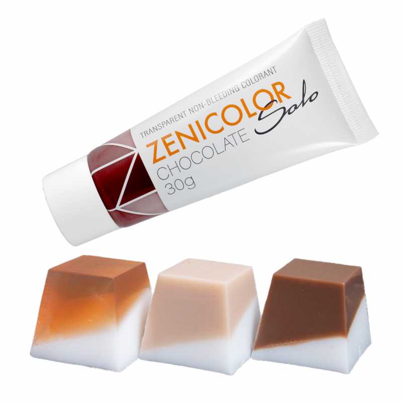 ZENICOLOR SOLO, Farbstoff zum Schmelzen und Gießen, 30 g Schokolade