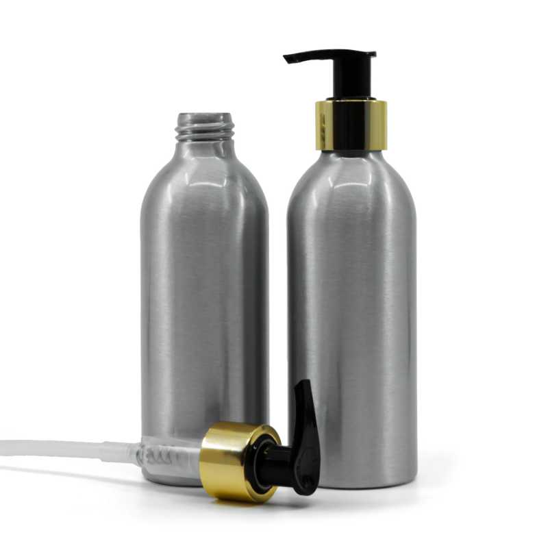 Aluminiumflasche 200 ml, Goldene Pumpe