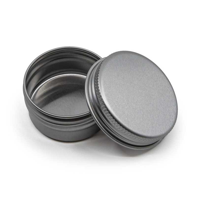 Aluminiumdose, silber, 15 ml, Deckel, 39 mm