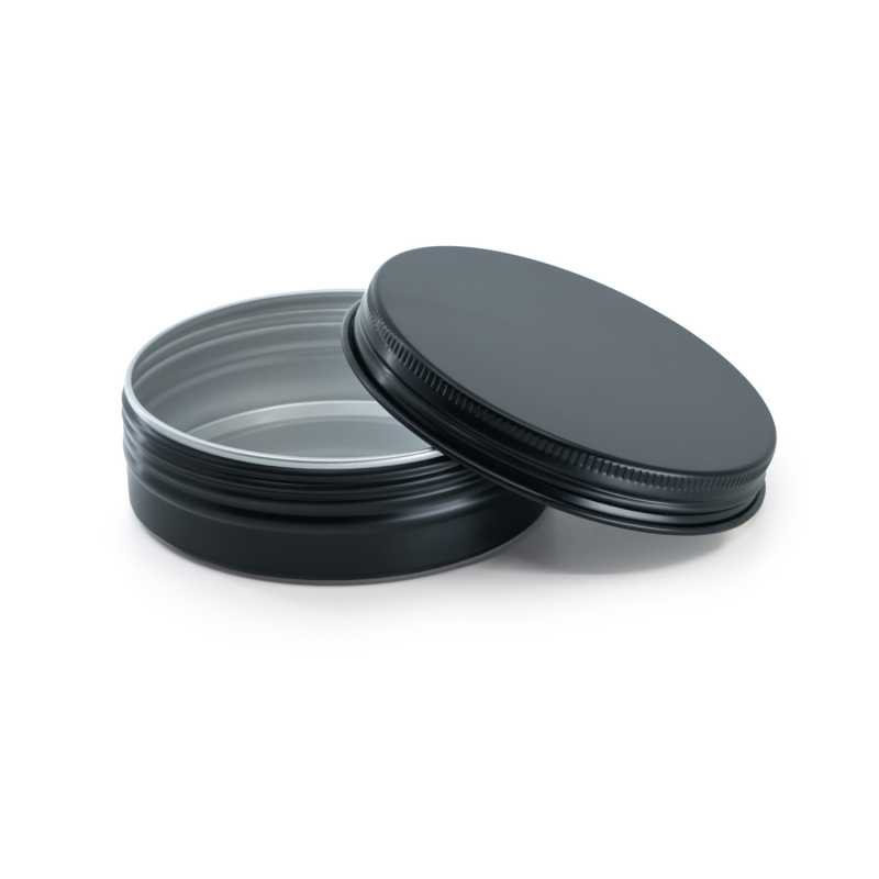 Schwarzer Aluminiumtiegel, 82 mm, 100 ml