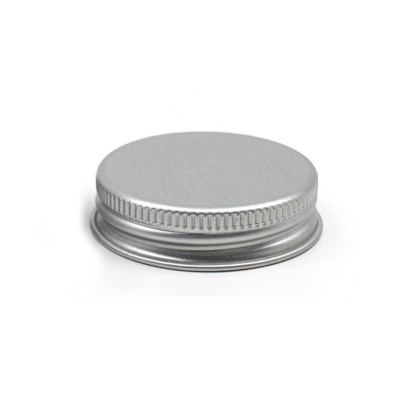 Silberner Aluminium-Deckel, 56 mm