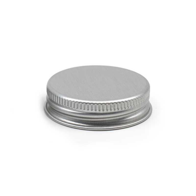 Silberner Aluminium-Deckel, 53 mm