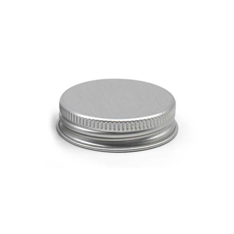 Silberner Aluminium-Deckel, 48 mm