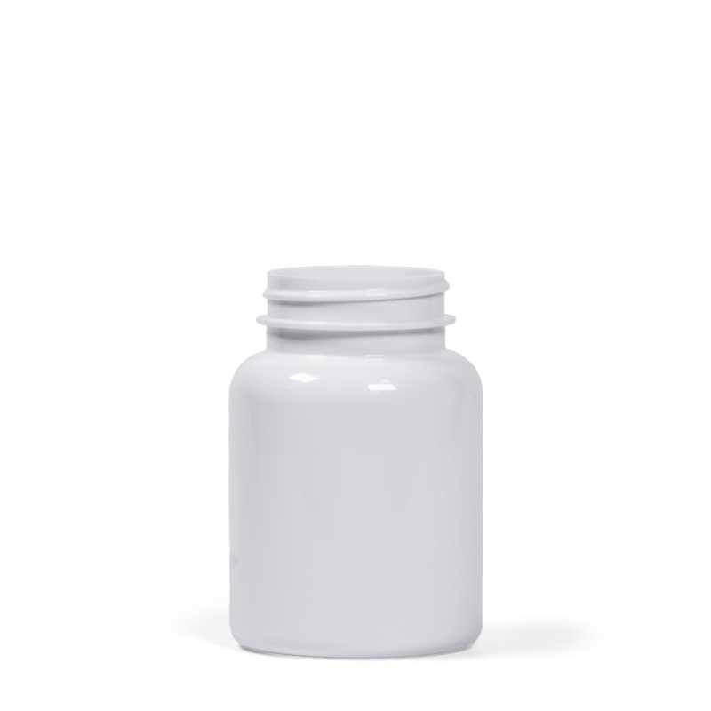 Weißes Plastik-Pillenglas, 150 ml