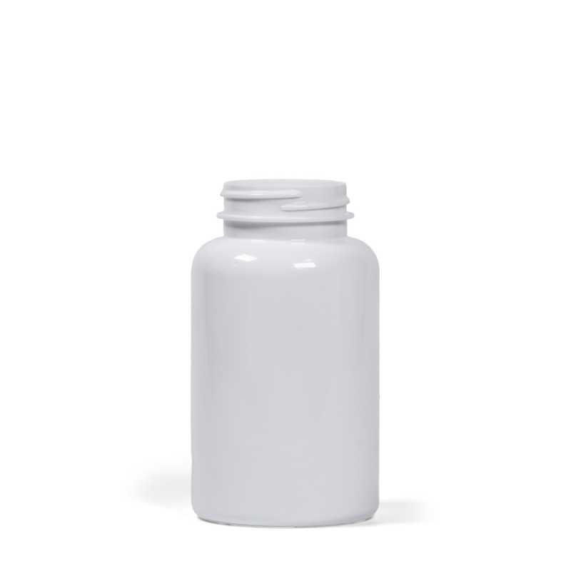 Weißes Plastik-Pillenglas, 250 ml