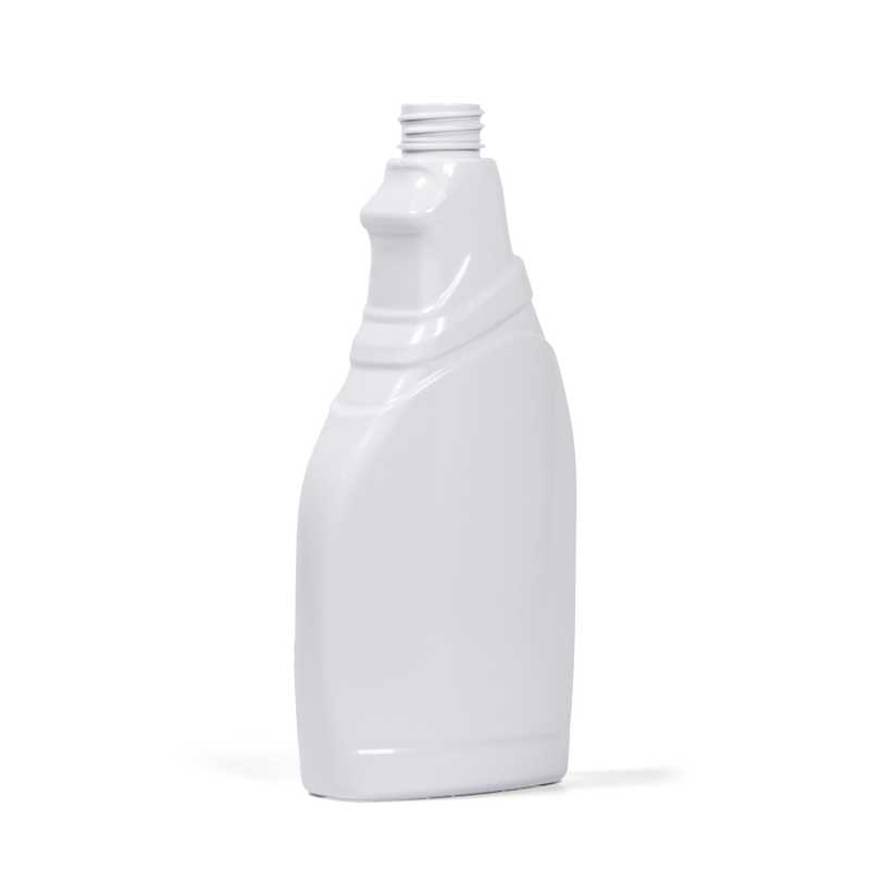 Weiße Plastikflasche für Reinigungsmittel, 500 ml