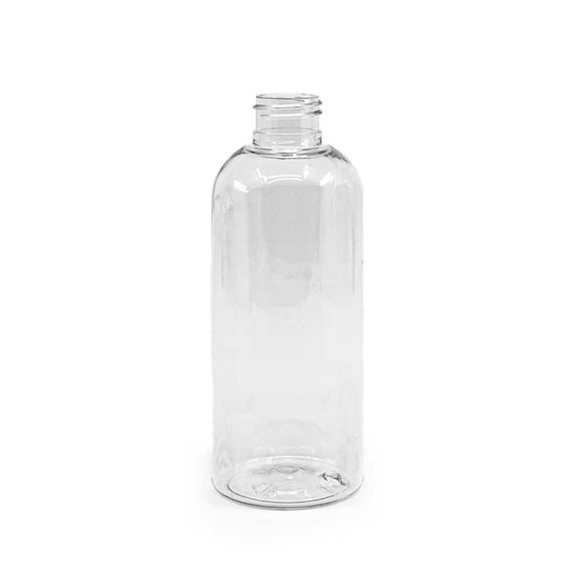 Abgerundete klare Kunststoffflasche 24/410, 200 ml