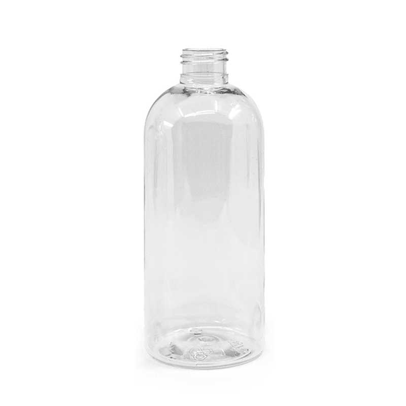 Abgerundete klare Kunststoffflasche 24/410, 300 ml
