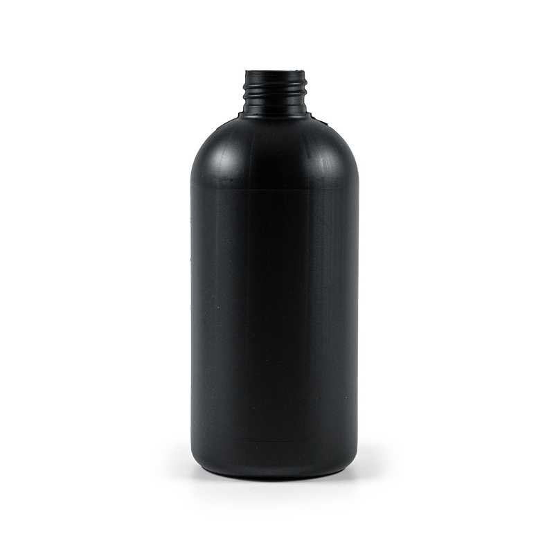 Kunststoffflasche HDPE 28/410, schwarz, 500 ml