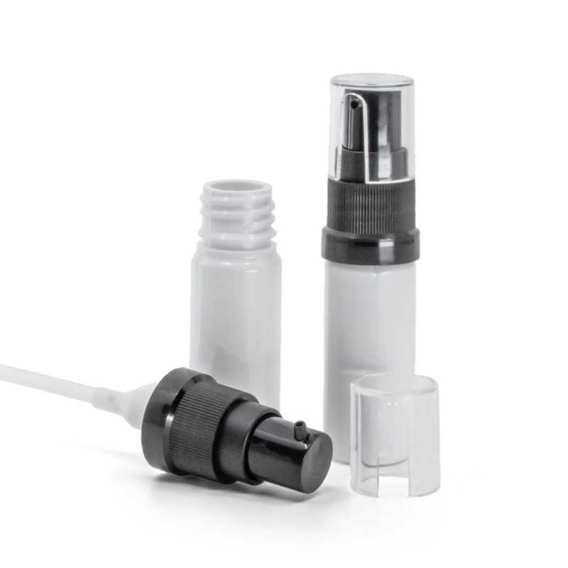 Weiße Kunststoffflasche, Ölpumpe, 10 ml