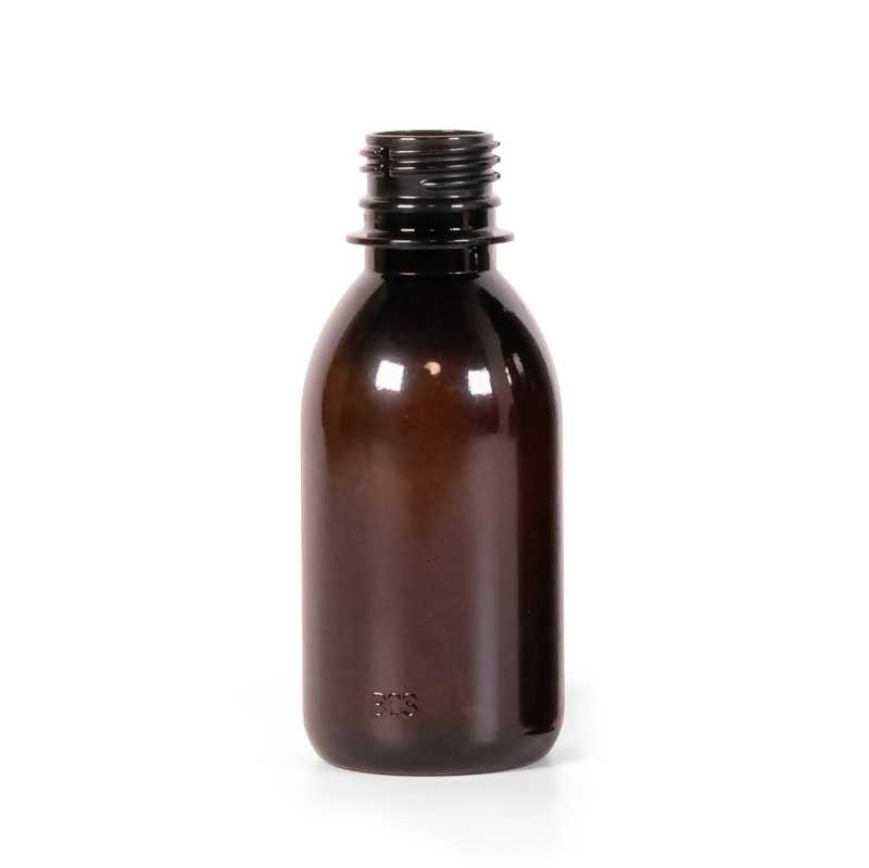 Braune Kunststoffflasche 150 ml