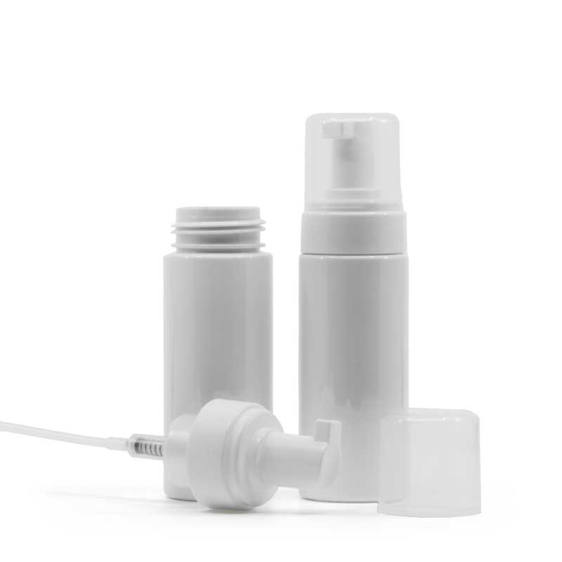 Weiße Kunststoff-Schaumstoffflasche, 150 ml