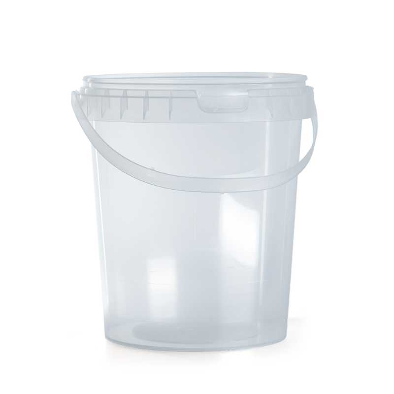 Transparenter Kunststoff-Eimer, 1300 ml,