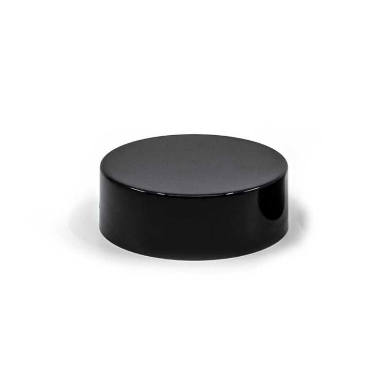 Schwarzer Kunststoff-Deckel, 45 mm