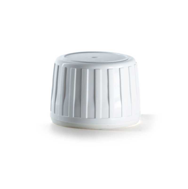 Weißer Kunststoffdeckel, 28/410