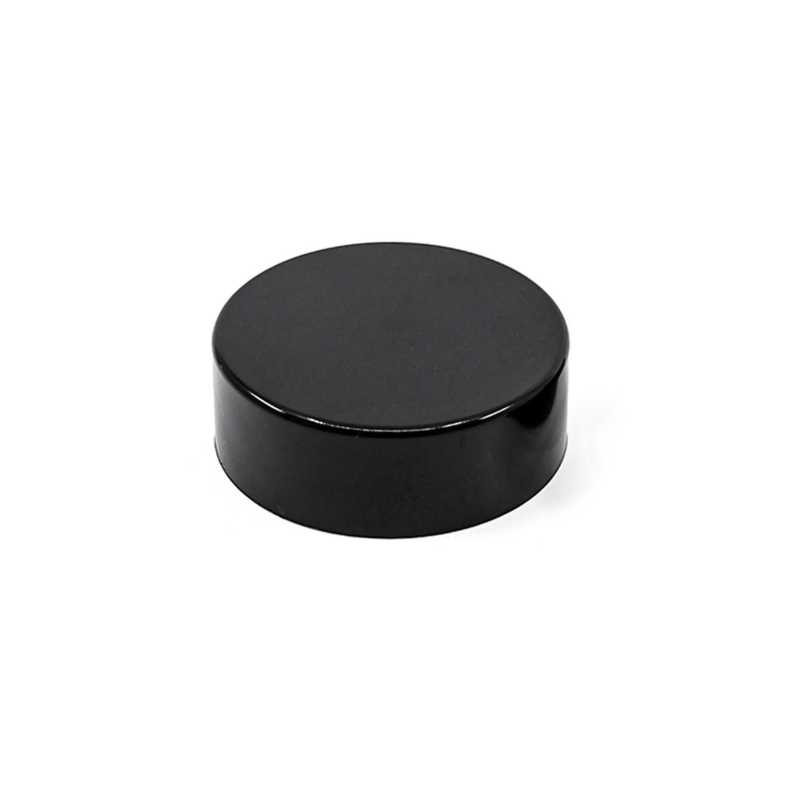 Schwarzer Kunststoff-Deckel, 35 mm