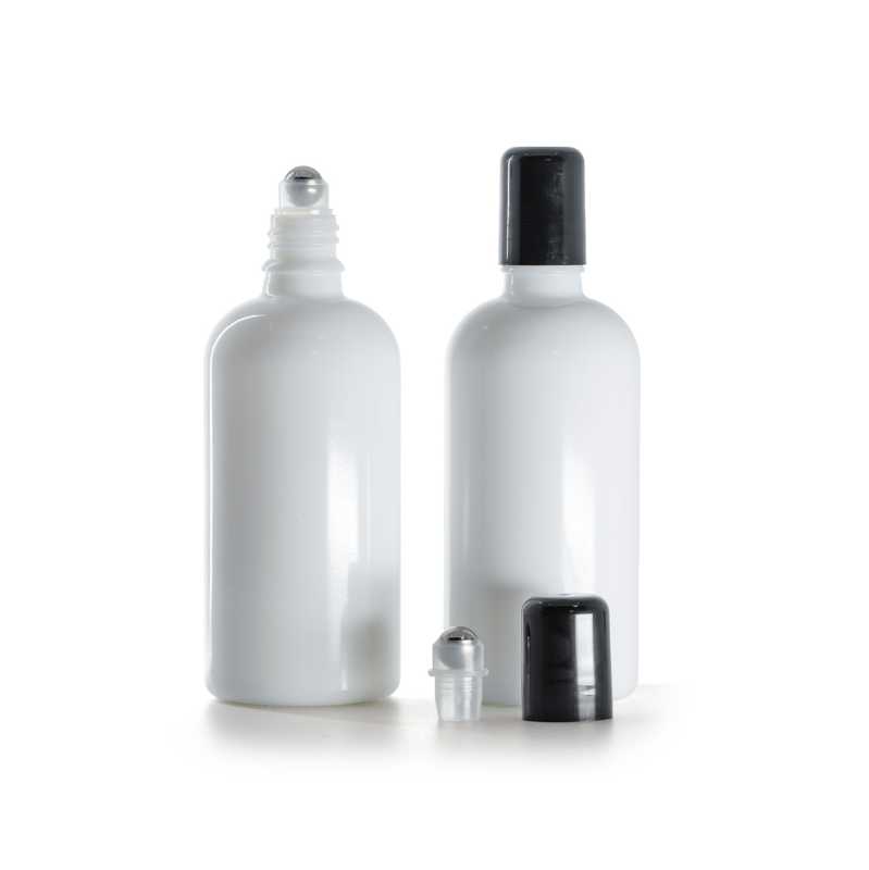 Weißglasflasche, Roll-on, 100 ml