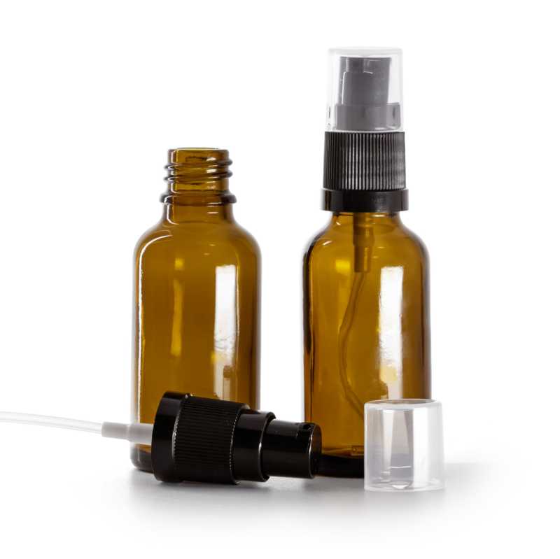 Braunglasflasche, Lotionpumpe, 30 ml