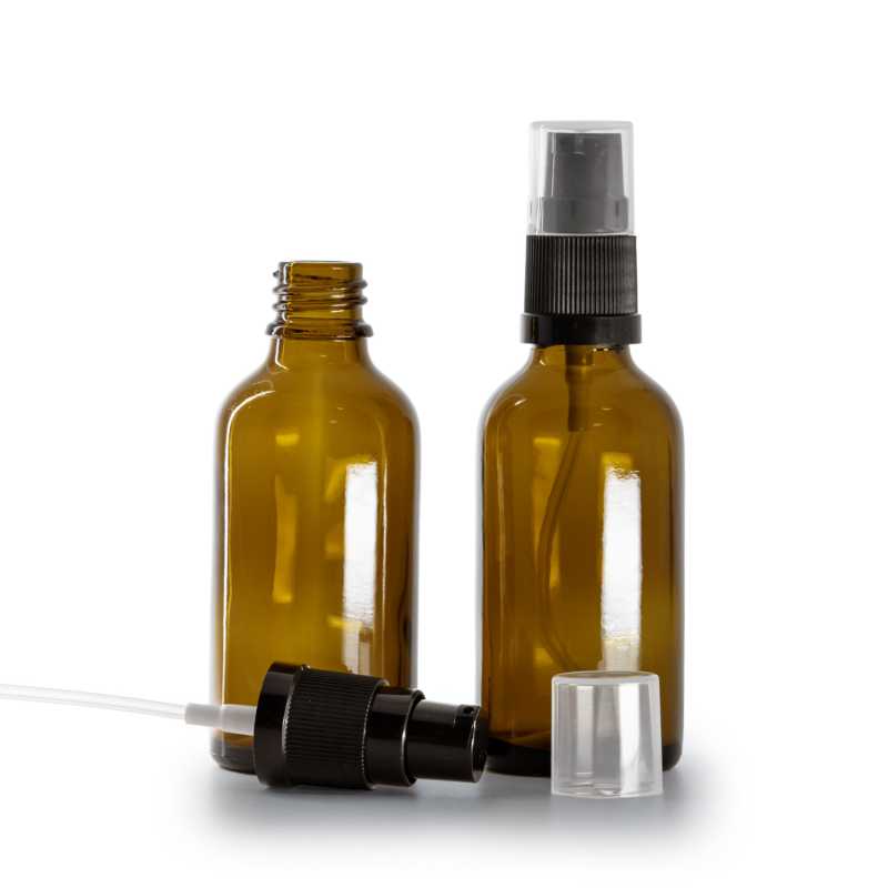 Braunglasflasche, Lotionpumpe, 50 ml
