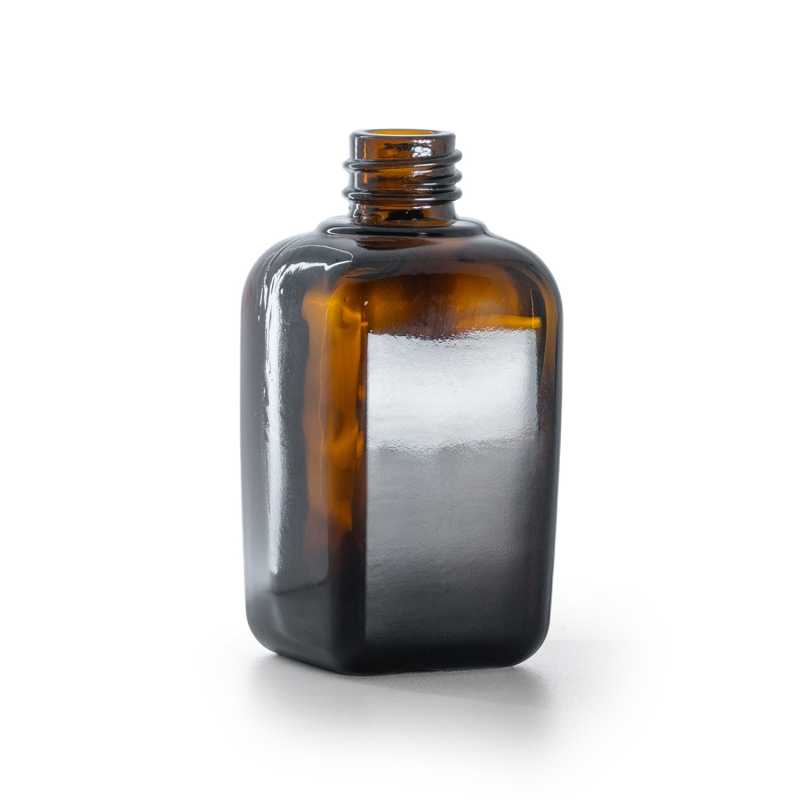 Braunglas-Vierkantfläschchen, 45 ml, 80 Stück