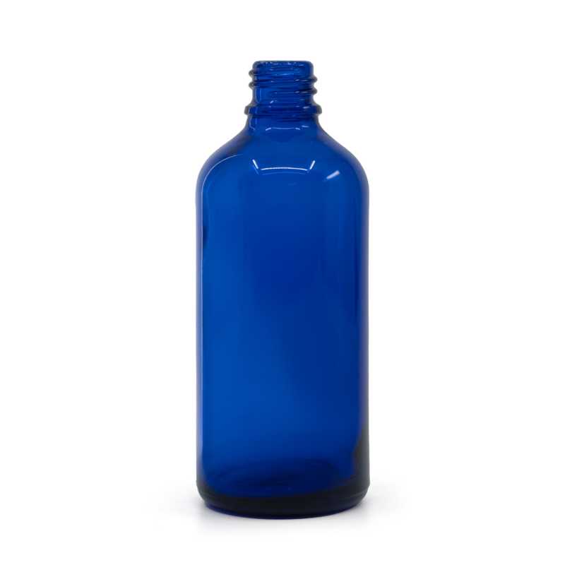 Blaue Glasflasche, 100 ml