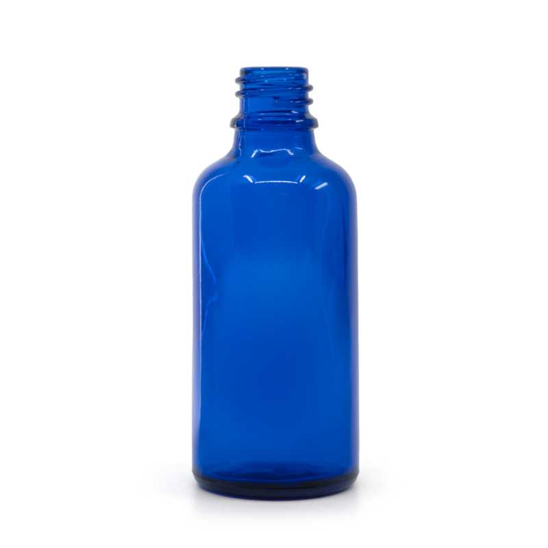 Blaue Glasflasche, 50 ml