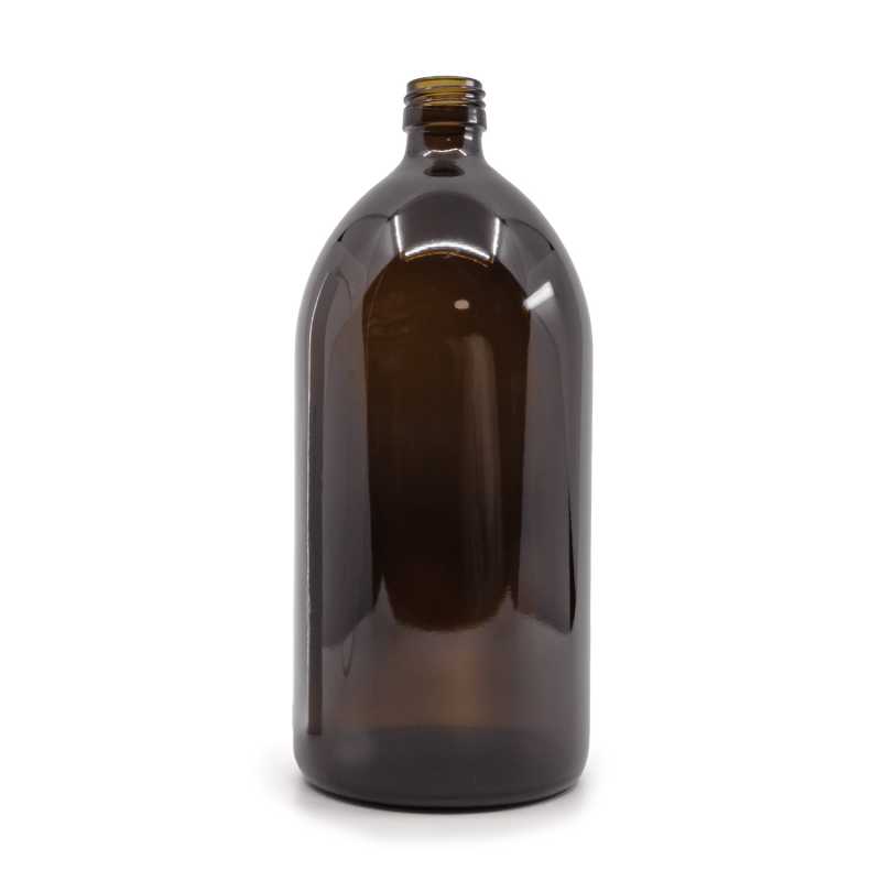 Braunglas Medizinflasche PP28 1000 ml
