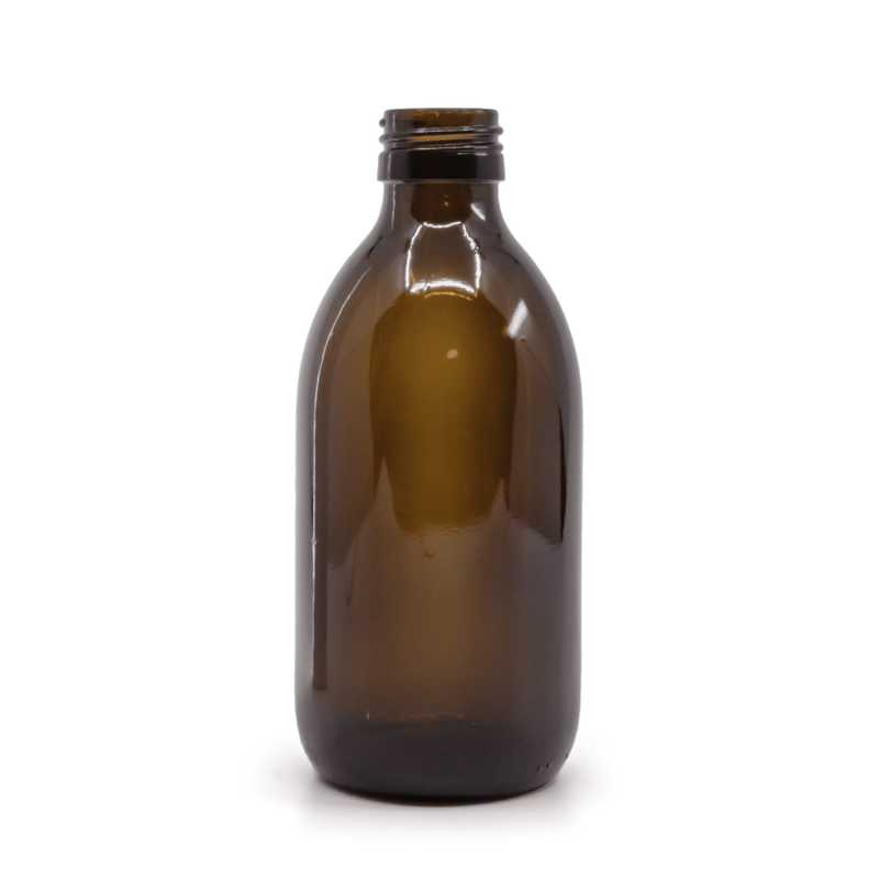 Braune Glasflasche, PP28S, 250 ml