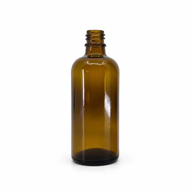 Braune Glasflasche, Typ B, 100 ml