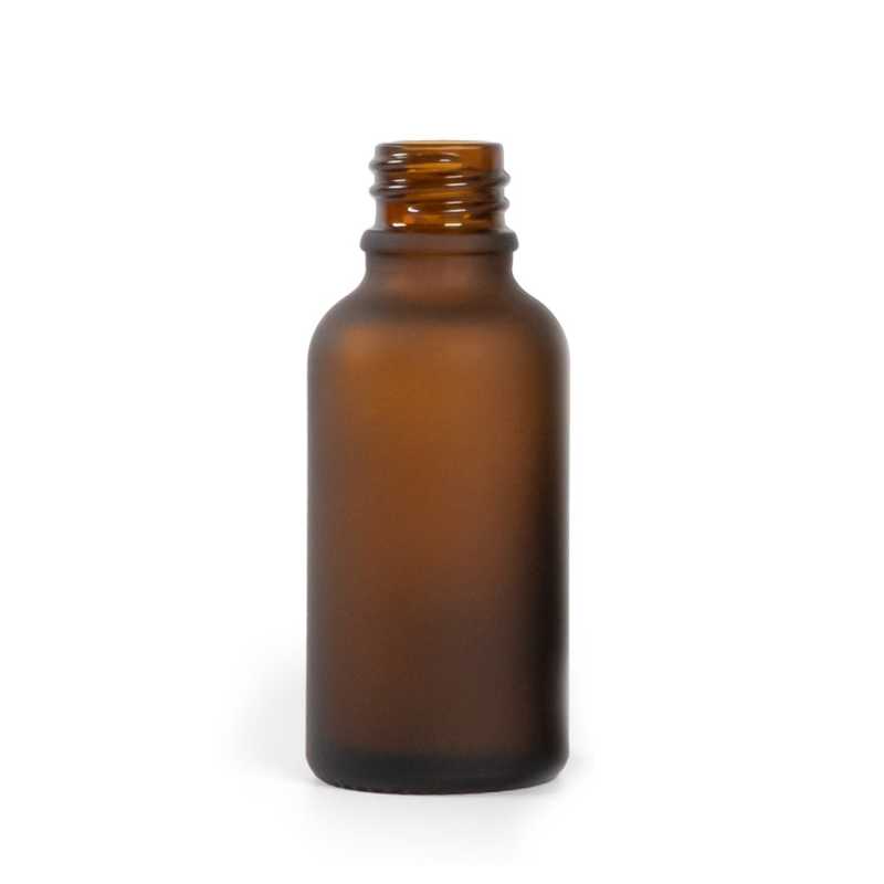 Glasflasche, Bernstein matt, 30 ml, 336 Stk.