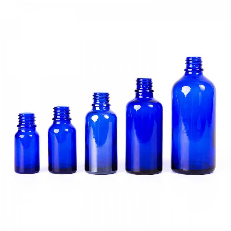 Blaue Glasflasche, 50 ml, 88 Stück