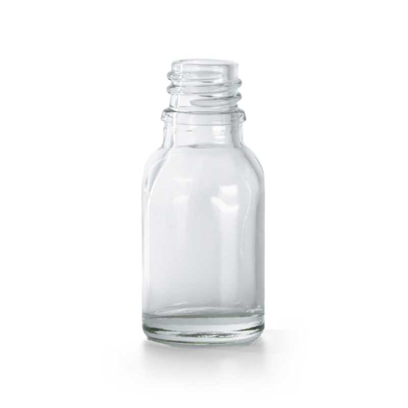 Klarglasflasche 15 ml, Platte 156 Stk.