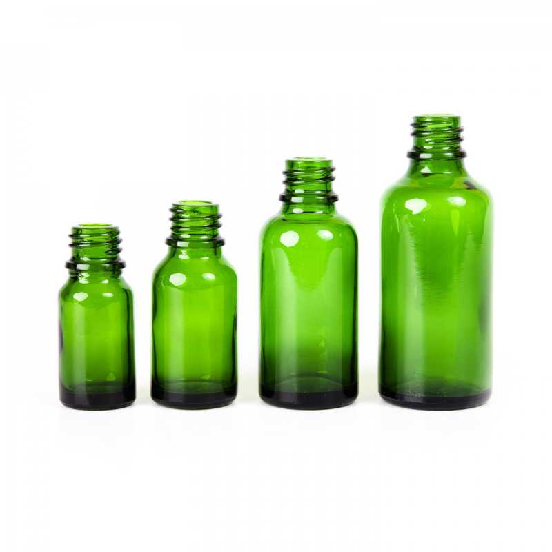 Grüne Glasflasche, 100 ml, 70 Stück