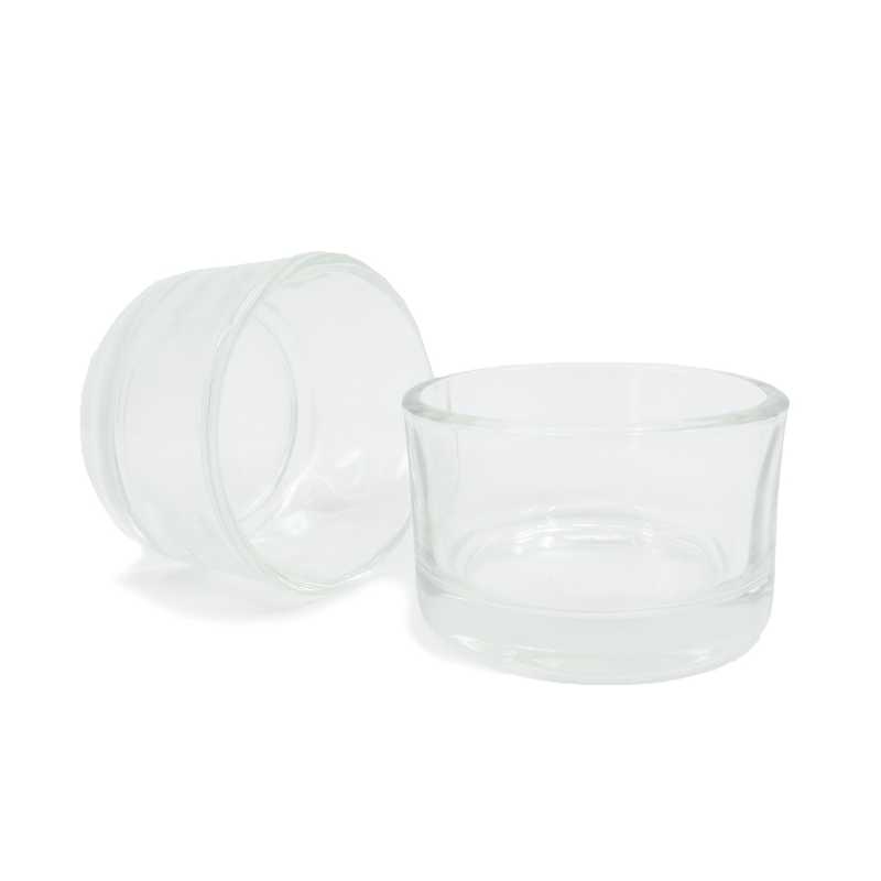 Teelichtbecher aus Glas, 5,2 x 3,3 cm