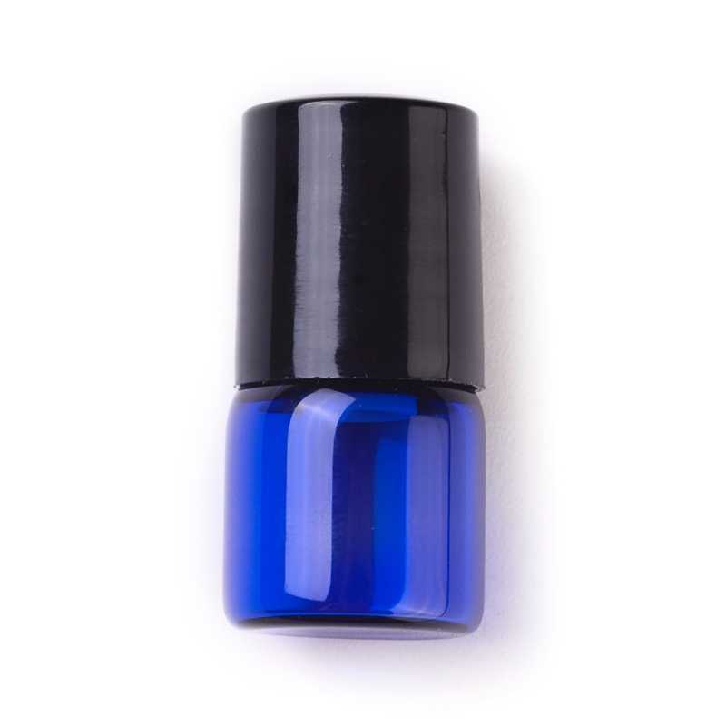 Glas-Roll-On-Fläschchen, blau, 1 ml
