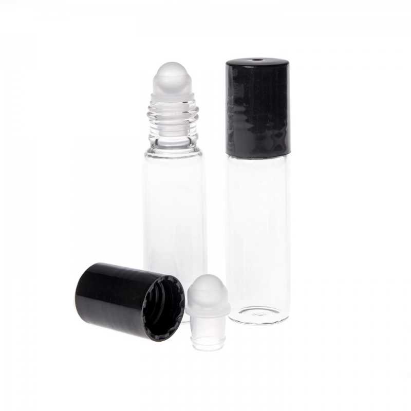 Klarglas-Roll-On-Flasche, Glaskugel, 5 ml