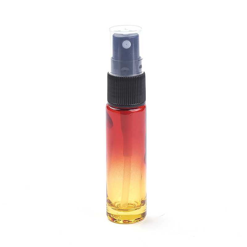 Glas-Parfümzerstäuber, rot-gelb, 10 ml