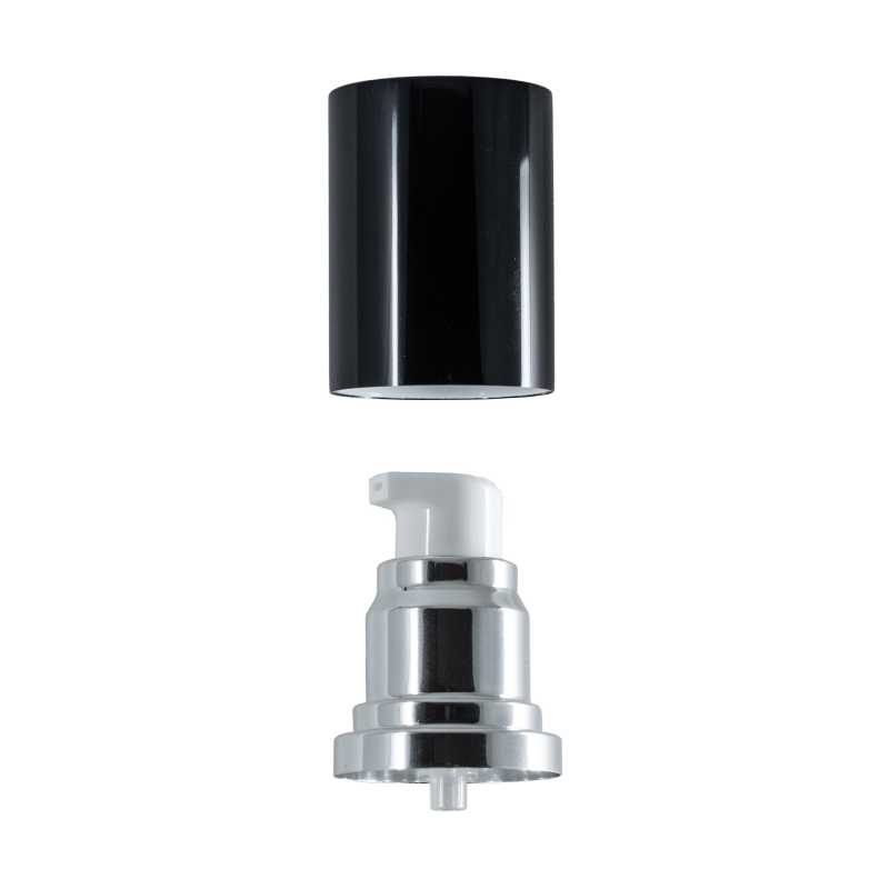 Schwarze Pumpe für Airless-Flasche, 30/50 ml
